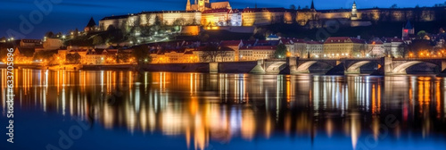 Prague panorama Czech Republic - Generative AI