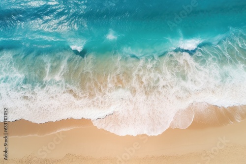 Waves on the Beach - Aerial View