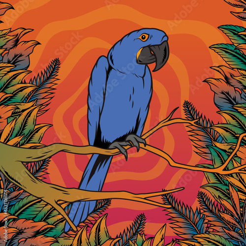 Guacamayo azul, loro azul, ave exótica, pájaro, guacamayo, cotorra.
