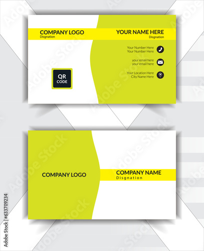Modern clean Profession business Card Design New Template