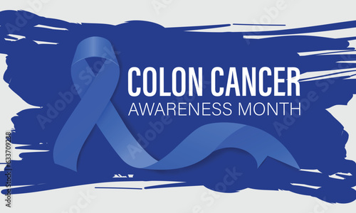 Colon Cancer Awareness Month Vector Illustration . Banner, poster, card, background design.