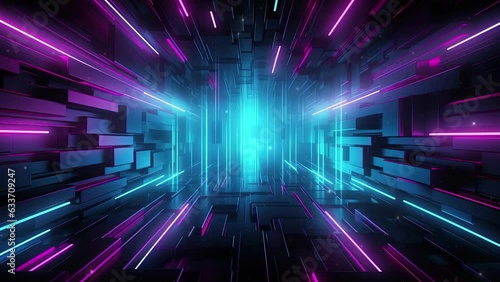 Wallpaper Mural Digital cyberspace abstract. Abstract technology background. Torontodigital.ca