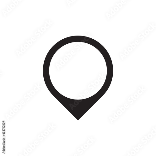 location services position icon vector isolated on white background.