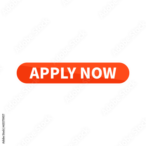 Apply Now Button In Orange Rounded Rectangle Shape For Business Promotion
