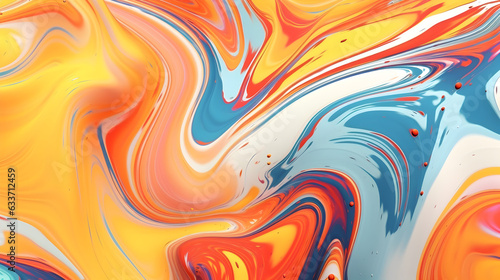 Wallpaper Mural Trendy abstract colorful liquid background  Torontodigital.ca