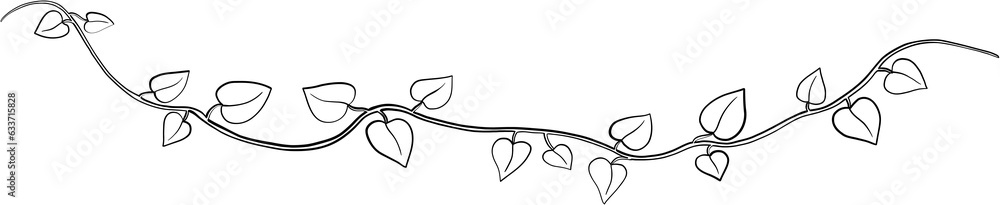 Simplicity ivy freehand drawing Simplicity ivy freehand drawing
