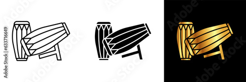 The Kendhang Icon represents the heartbeat of traditional Javanese music, infusing rhythm and life into cultural performances and ceremonies.