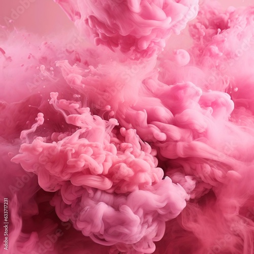 Pink and pink colored of smoke at the background