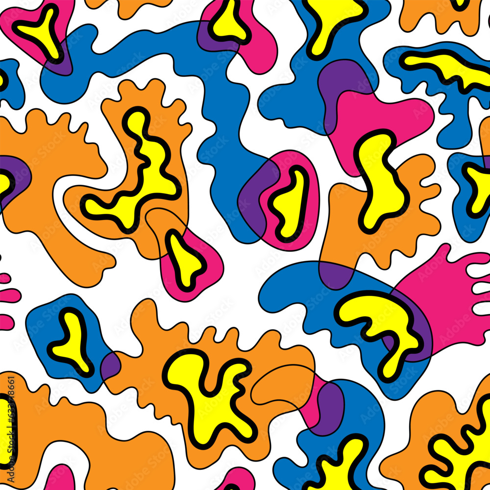 Abstract psychedelic seamless colorful pattern Abstract psychedelic seamless colorful pattern