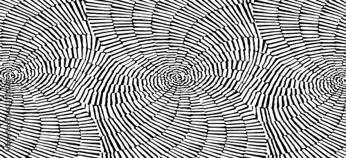Swirled and curled stripes and brush strokes texture. Marble or acrylic atrwork imitation. Cool and swirly background. Abstract vector illustration. Black isolated on white. EPS10 