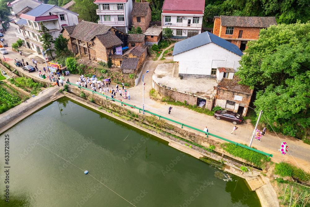 Fototapeta premium Funeral in rural Hunan province, China