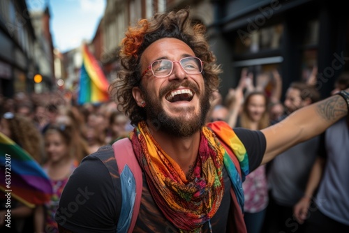 LGBTQ Celebrating Christopher Street day - stock picture