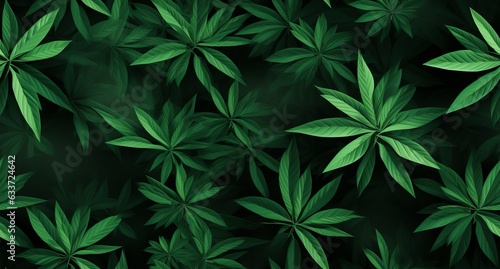 hemp leaves on a plain background. Legalized and prohibited narcotic plant. Cannabis or marijuana, background or template for text.

