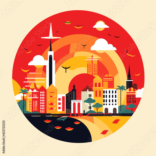 Vibrant Saigon: Ho Chi Minh City's Markets and Metropolis in Red and Yellow