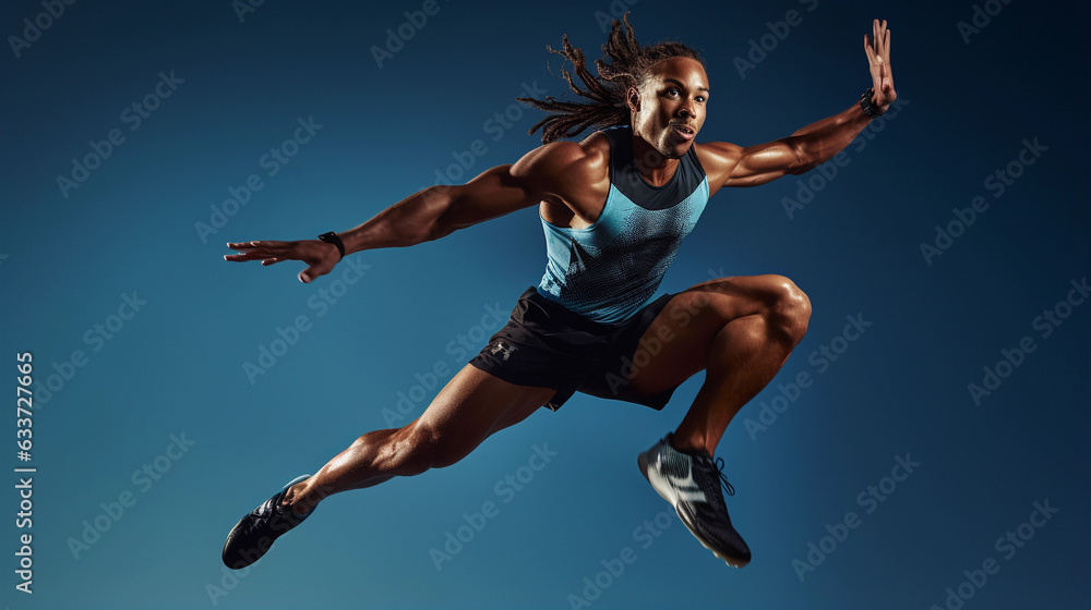 A Talented Fitness Girl Showcasing Her Skill Through a Remarkable Jump A Talented Fitness Girl Showcasing Her Skill Through a Remarkable Jump