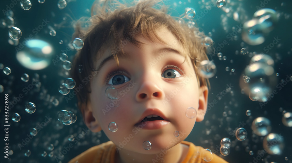 Sweet Little Boy Age 5 Surrounded by Bubbles and Wonder. Concept of Childhood Innocence, Playful Delight, Bubble Magic, Awe-Struck Gaze, Imaginative Exploration, Carefree Moments. Sweet Little Boy Age 5 Surrounded by Bubbles and Wonder. Concept of Childhood Innocence, Playful Delight, Bubble Magic, Awe-Struck Gaze, Imaginative Exploration, Carefree Moments.