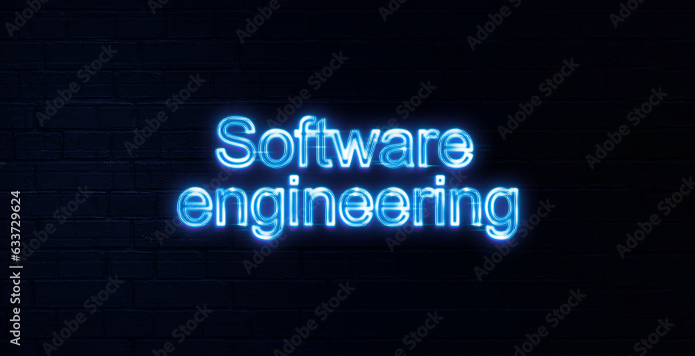  software engineering test neon sign