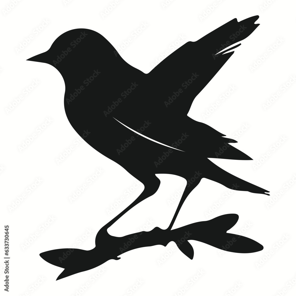 Nightingale silhouettes and icons. Black flat color simple elegant Nightingale animal vector and illustration. Nightingale silhouettes and icons. Black flat color simple elegant Nightingale animal vector and illustration.
