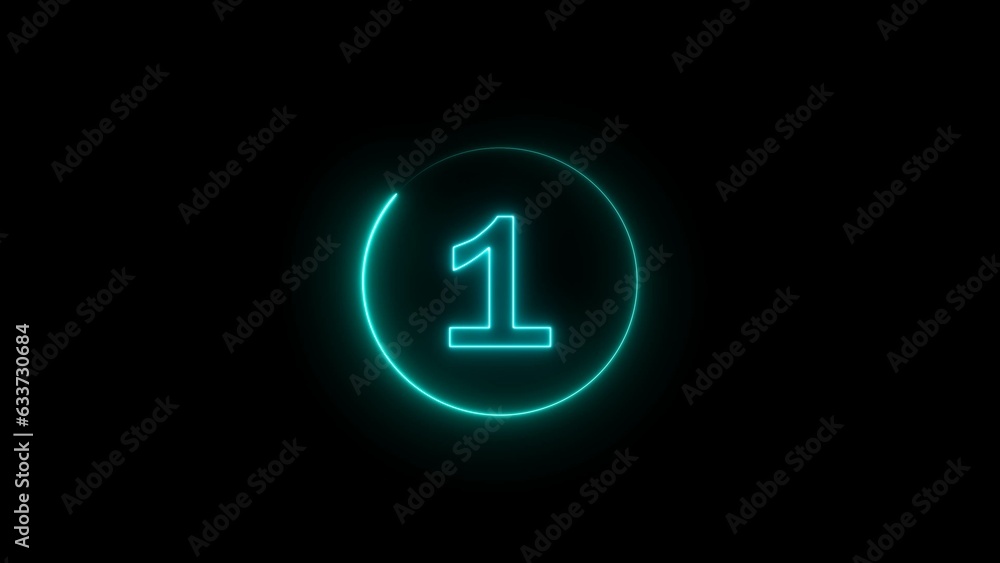 abstract glowing neon count down number illustration background abstract glowing neon count down number illustration background