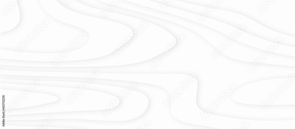 Abstract White paper cut background with lines.3d realistic papercut decoration textured with wavy layers. modern wallpaper texture and 3d realistic design use for banner flyers, posters. Abstract White paper cut background with lines.3d realistic papercut decoration textured with wavy layers. modern wallpaper texture and 3d realistic design use for banner flyers, posters.