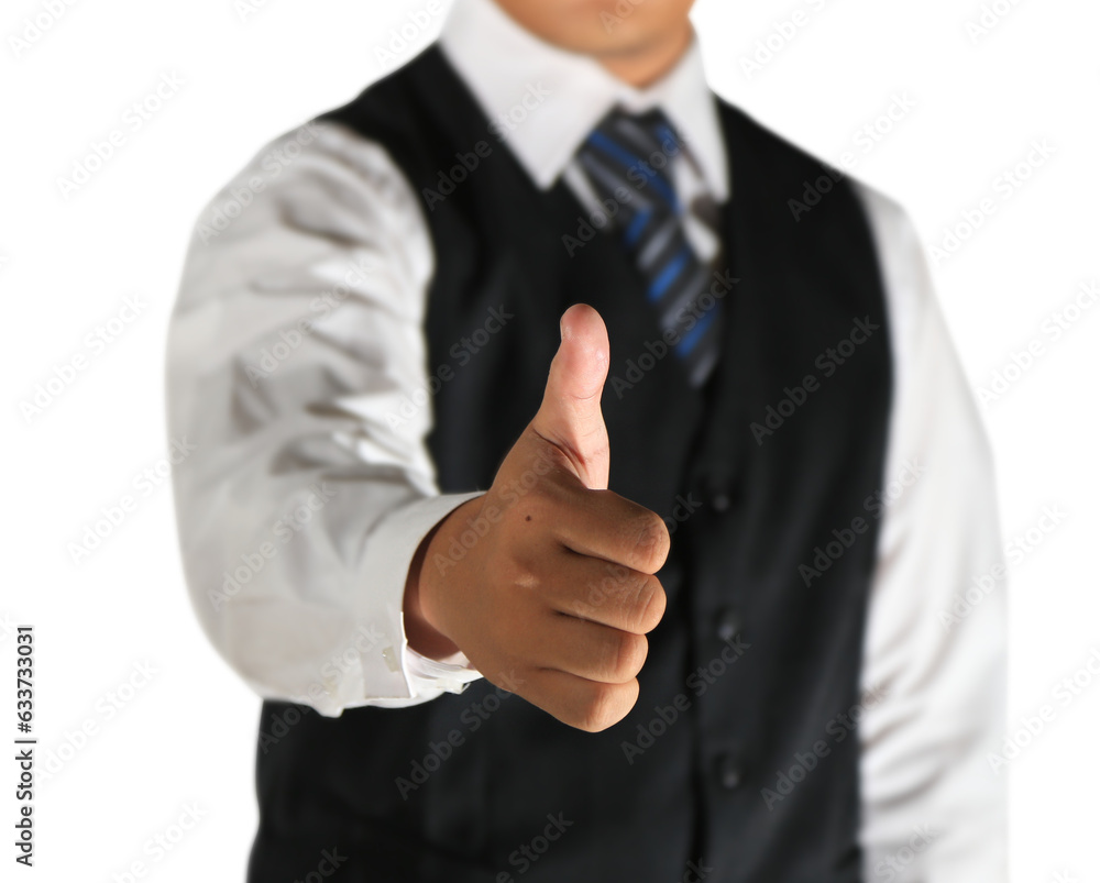 businessman agree gesture businessman agree gesture