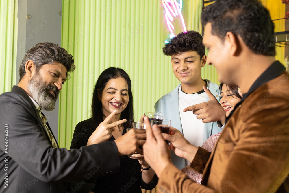 Indian people enjoying party at restaurant. Indian people enjoying party at restaurant.