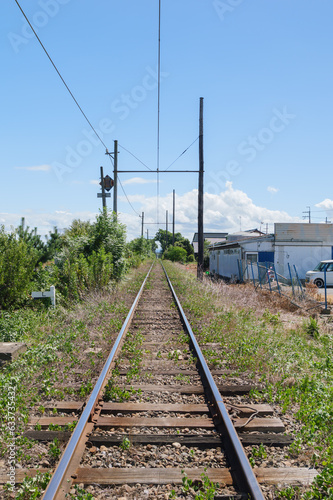 A small unmanned station in a rural village in Japan