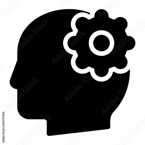 mind glyph icon