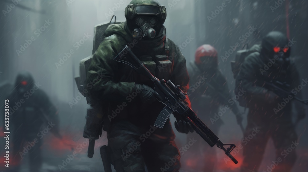 Fototapeta premium Chinese special forces