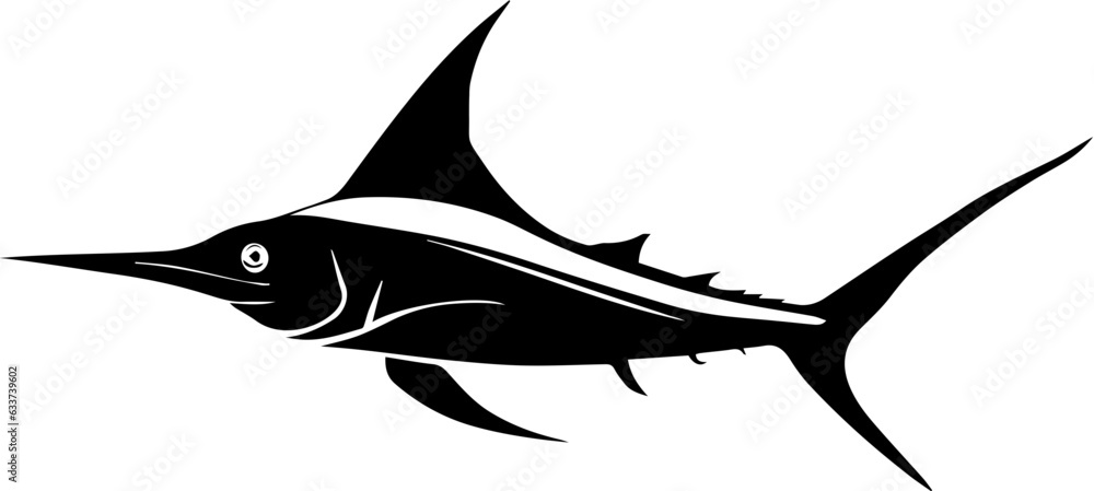 Black Marlin fish icon Black Marlin fish icon