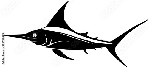Black Marlin fish icon