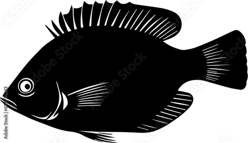 Black Crappie fish icon