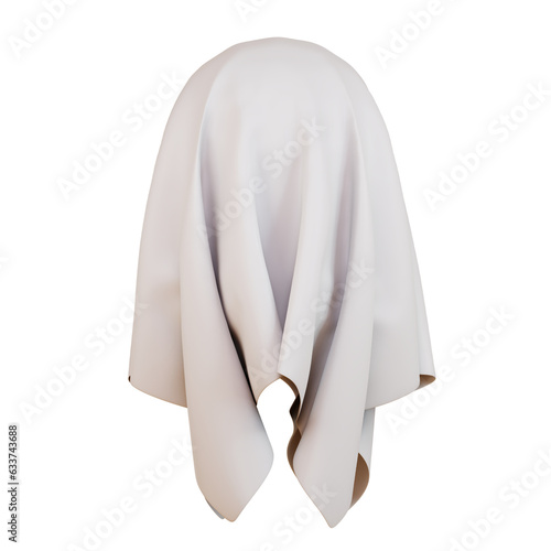 ghost for halloween on transparent background