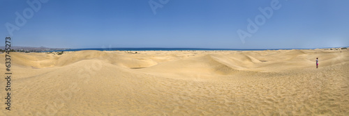 Panorama Sanddünen auf der Insel Gran Canaria
