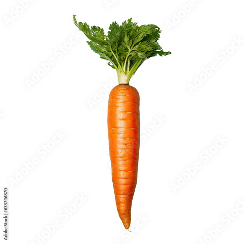 Carrot shown against transparent background