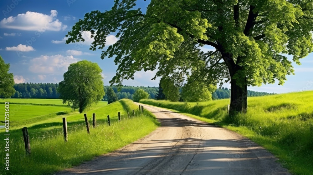 Mountain road. Landscape with rocks, sunny sky with clouds and beautiful asphalt road in the evening in summer. Highway in mountains, Generative AI illustration Mountain road. Landscape with rocks, sunny sky with clouds and beautiful asphalt road in the evening in summer. Highway in mountains, Generative AI illustration