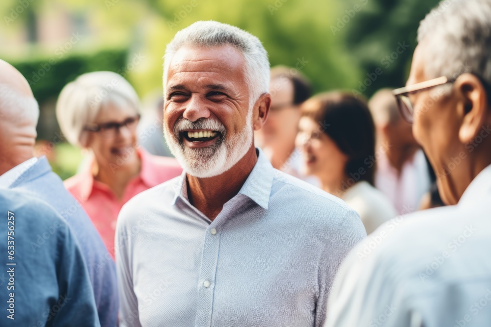 Happy multi-ethnic celebration diverse scientific conference elderly old man scientist laughing meeting people retreat party happiness smiling friendship joy enjoyment diversity communication outdoors Happy multi-ethnic celebration diverse scientific conference elderly old man scientist laughing meeting people retreat party happiness smiling friendship joy enjoyment diversity communication outdoors