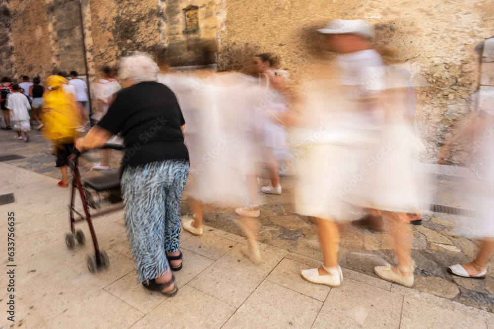 celebration of the patron saint, Moors and Christians, Pollensa, Majorca, Balearic Islands, Spain celebration of the patron saint, Moors and Christians, Pollensa, Majorca, Balearic Islands, Spain