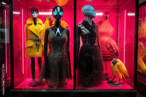 In the future, every day is Halloween. People in eccentric cyber costumes walk the streets of the neon city. Fashion shows of futuristic costumes.