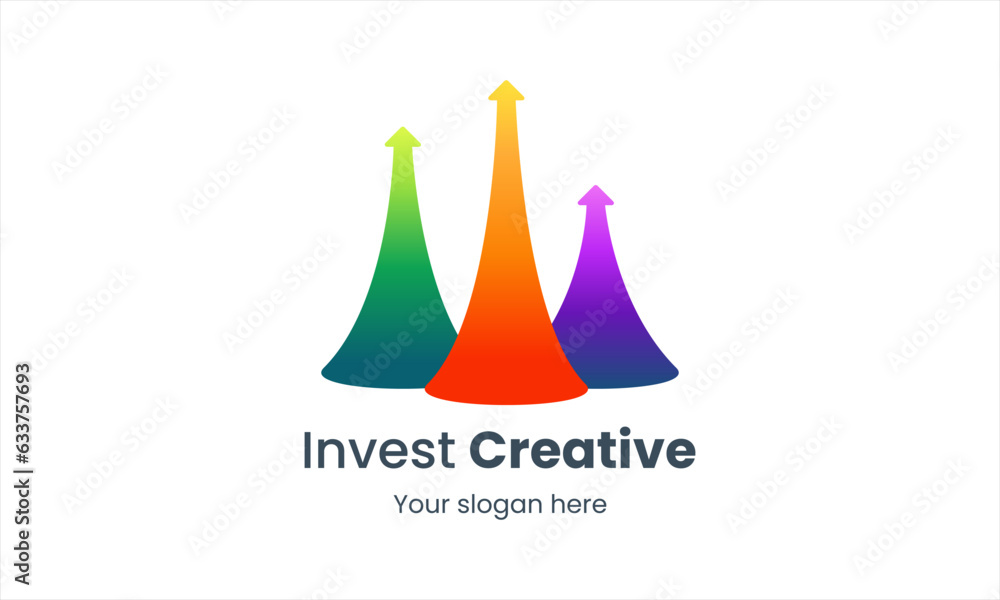Financial Investment Logo, representing trading and financial growth in a creative way suitable for your graphic needs. Financial Investment Logo, representing trading and financial growth in a creative way suitable for your graphic needs.