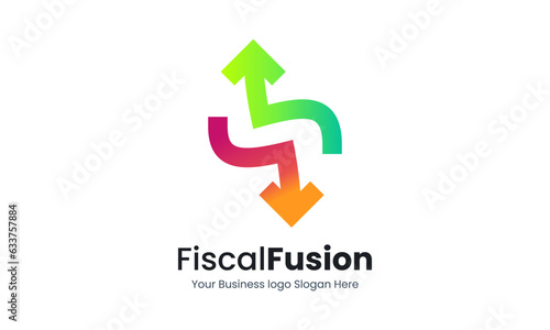 Financial Investment Logo, representing trading and financial growth in a creative way suitable for your graphic needs.