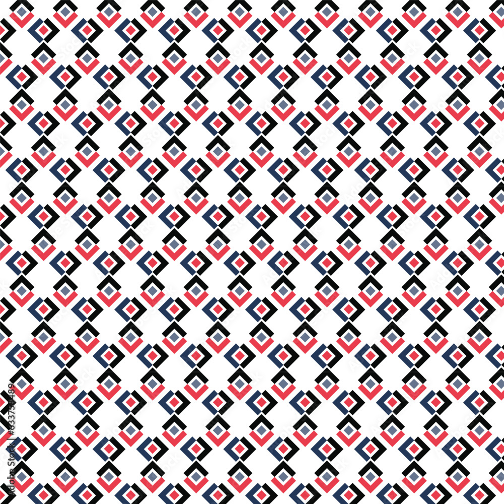 Vector red and white seamless pattern design 