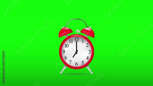 red alarm clock