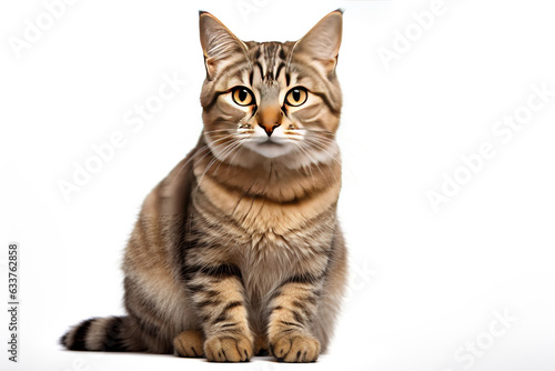 Scottish Straight cat isolated on white background © arhendrix