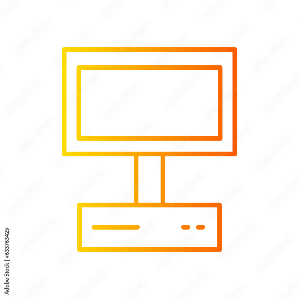 computer gradient icon computer gradient icon