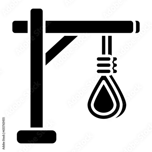 Modern design icon of hanging rope 