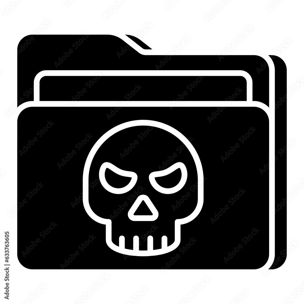 Perfect design icon of folder hacking Perfect design icon of folder hacking