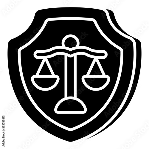 Premium download icon of law security 