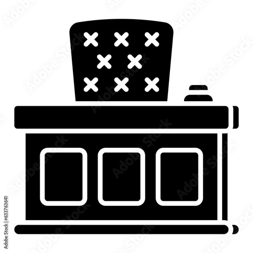 Creative design icon of judge table