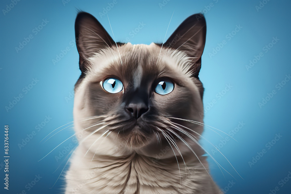 Fototapeta premium Ragdoll cat breed